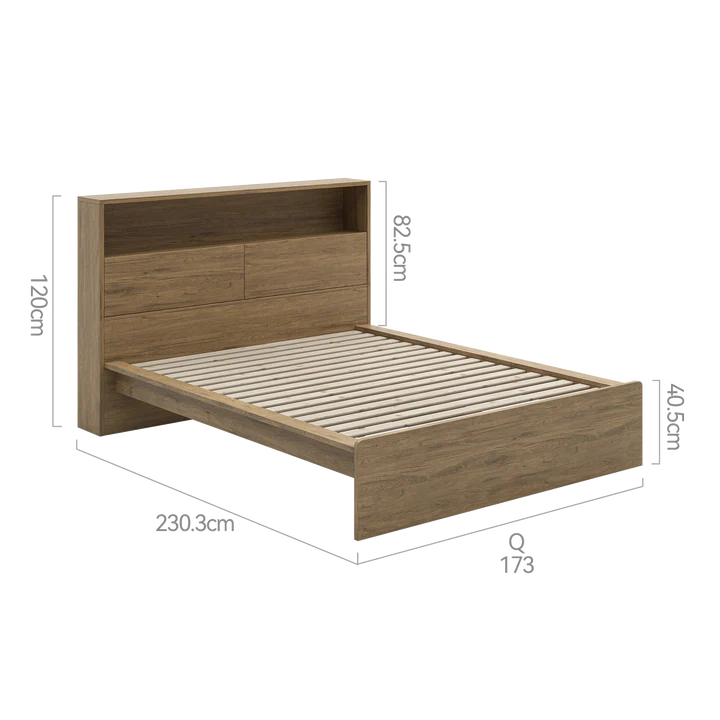 Platsa Storage Bedframe, Queen