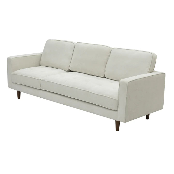 Forio Fabric 3-Seater sofa with Ottoman, Beige