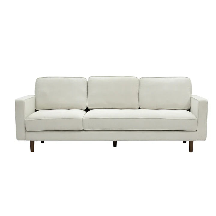 Forio Fabric 3-Seater sofa with Ottoman, Beige