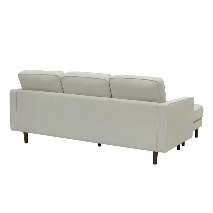 Forio Fabric 3-Seater sofa with Ottoman, Beige