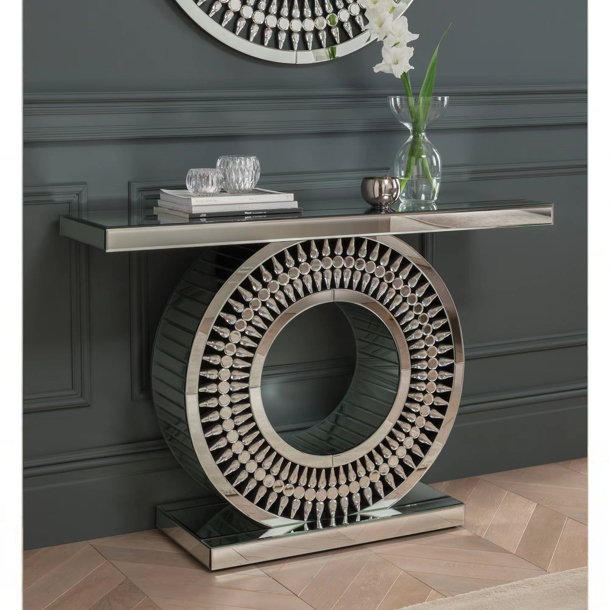 Mirror Surface Console Table Hallway Table (YJ02)